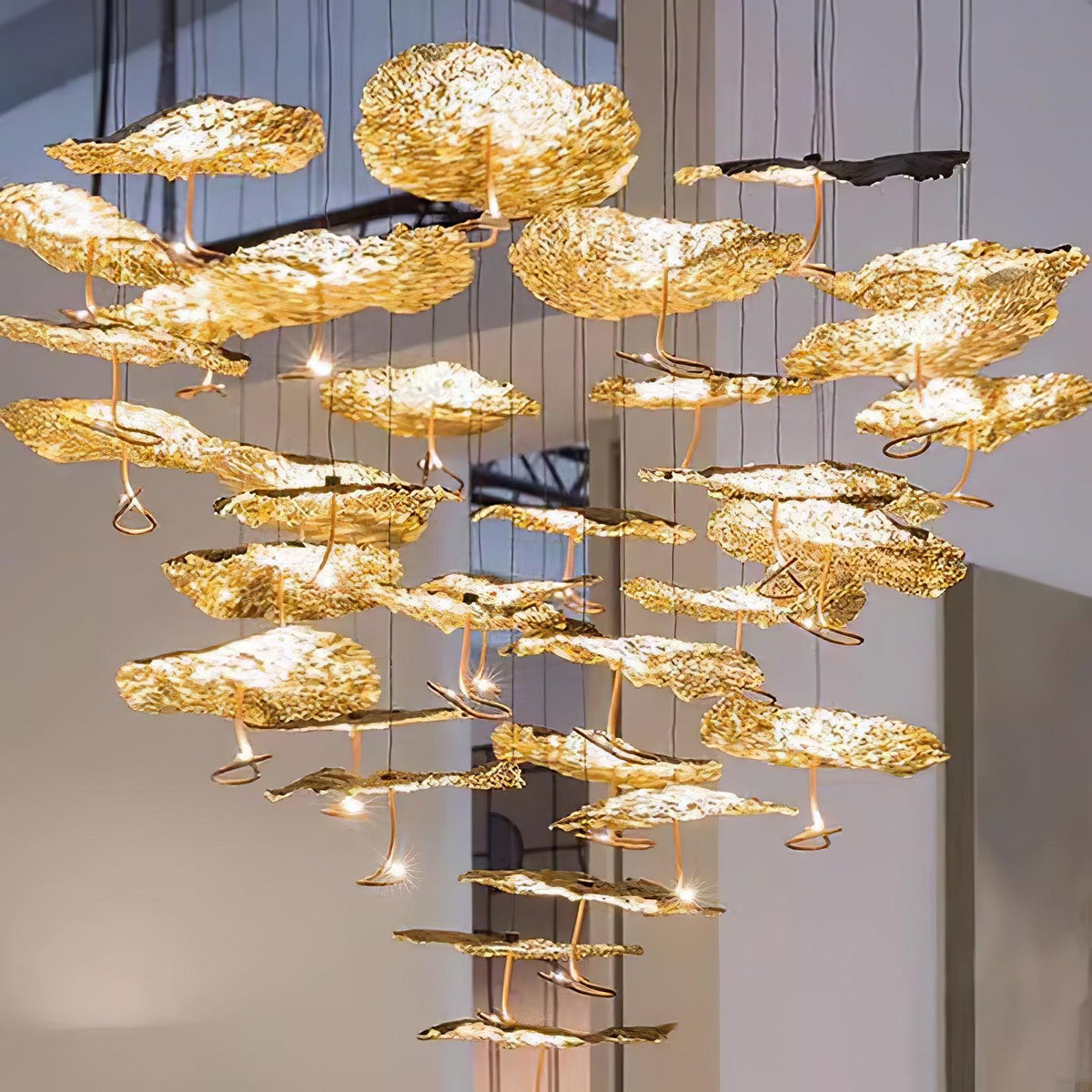Aureate Cloud Brass Cluster żyrandol
