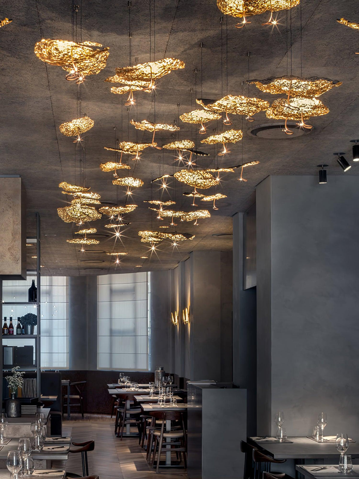 Aureate Cloud Brass Cluster żyrandol