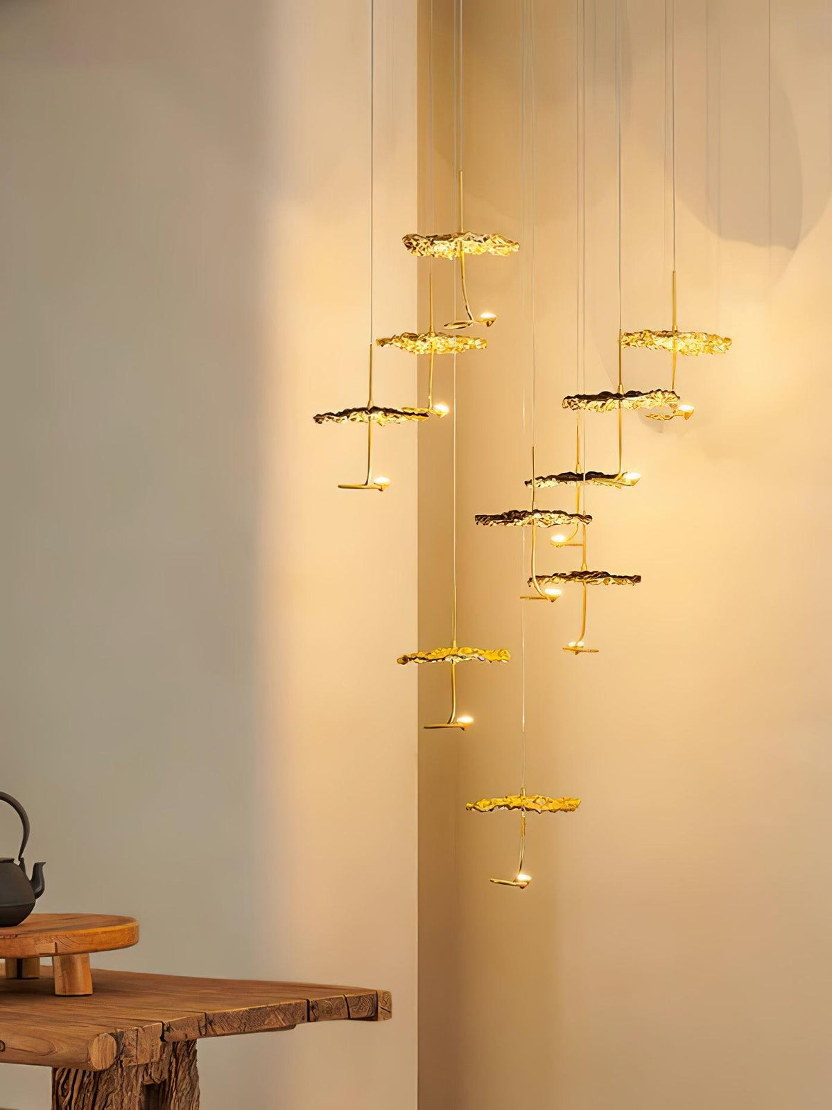 Aureate Cloud Brass Cluster żyrandol