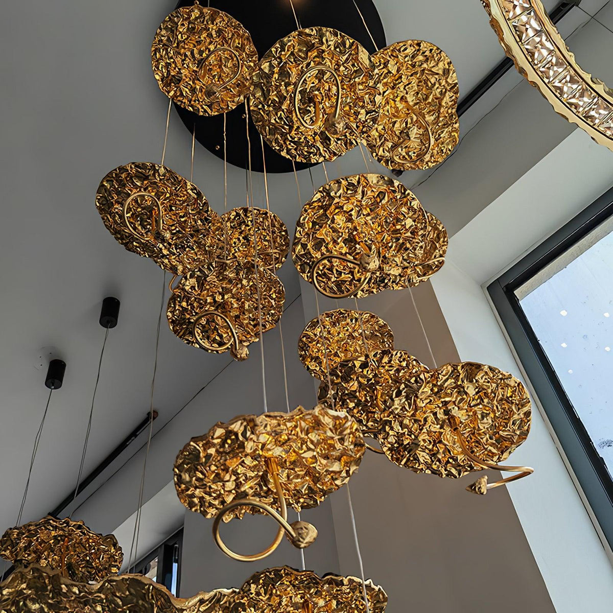 Aureate Cloud Brass Cluster żyrandol