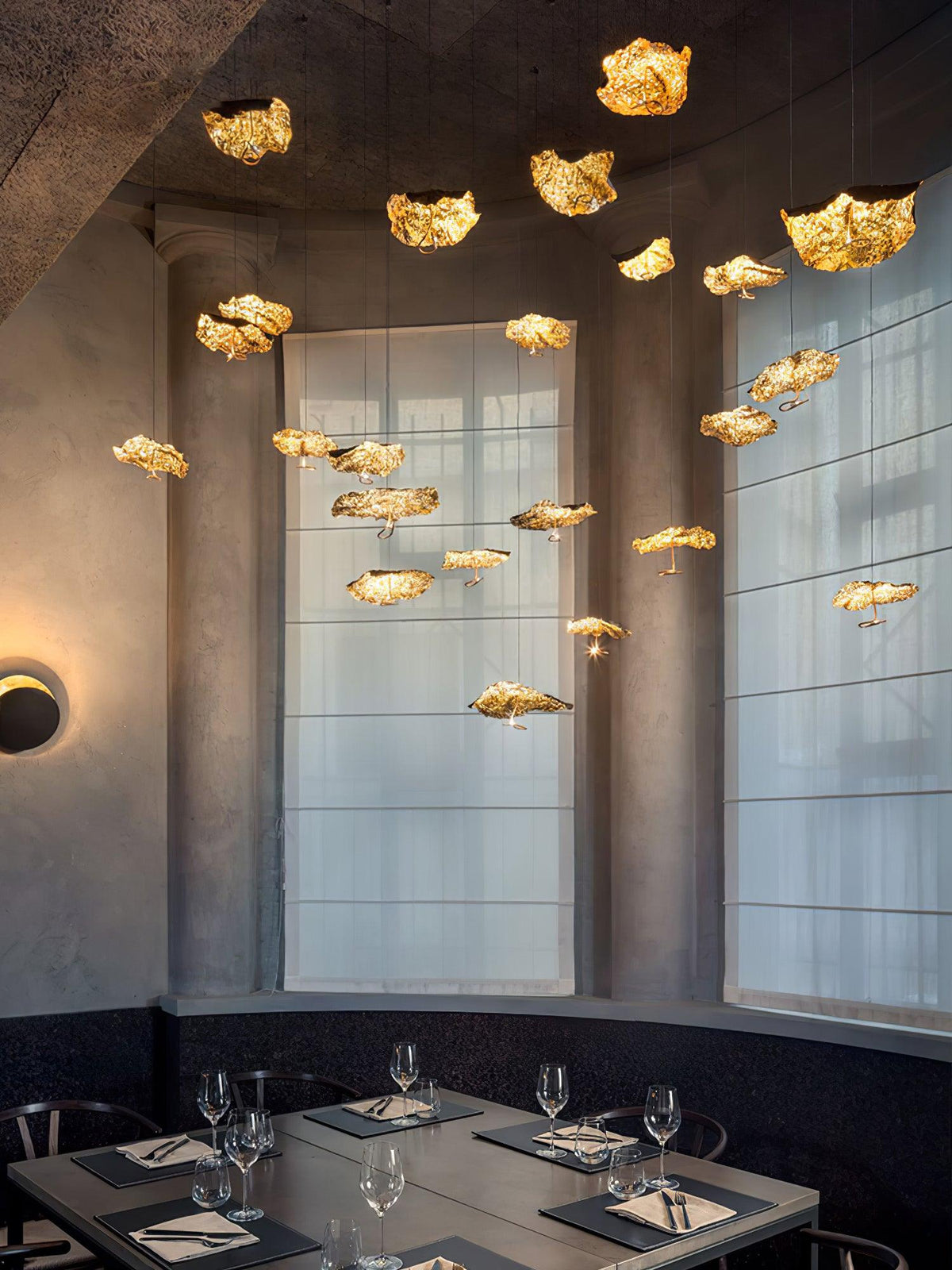 Aureate Cloud Brass Cluster żyrandol