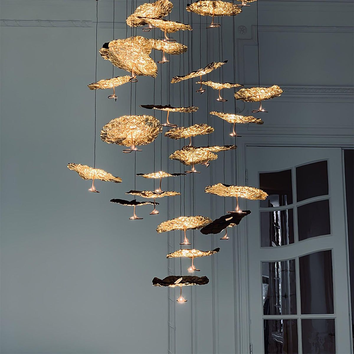 Aureate Cloud Brass Cluster żyrandol