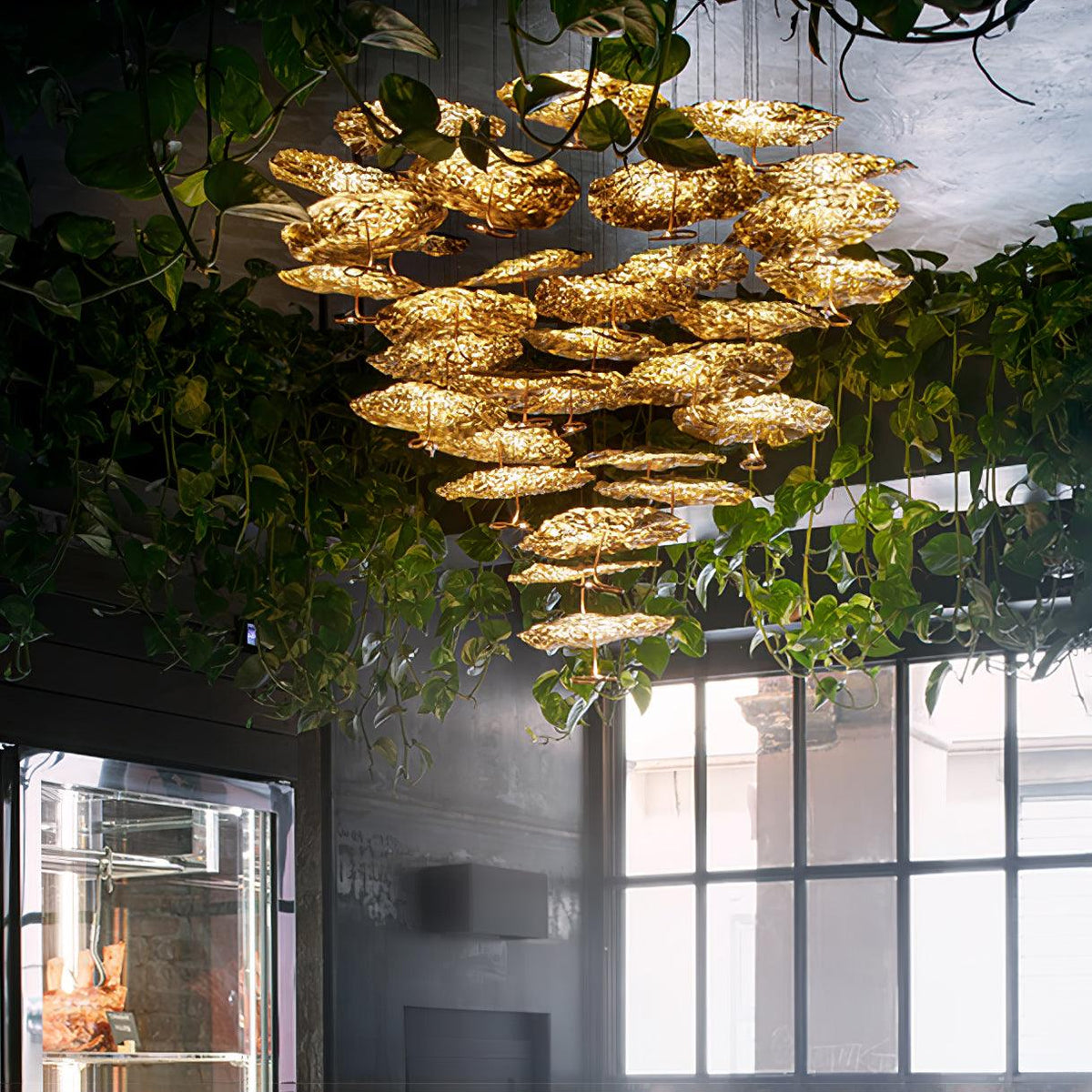 Aureate Cloud Brass Cluster żyrandol