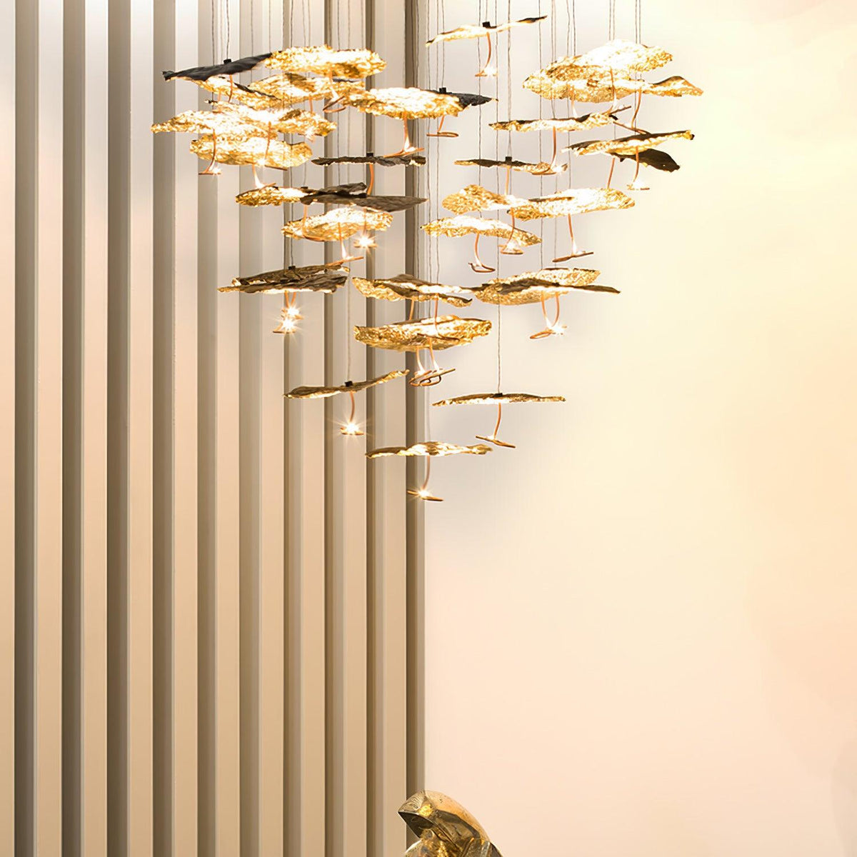 Aureate Cloud Brass Cluster żyrandol