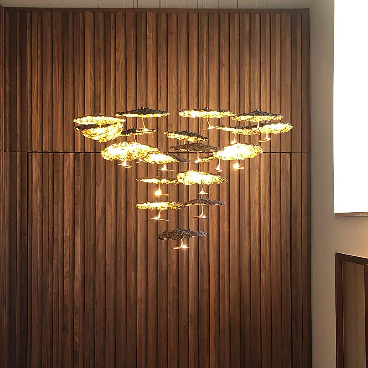 Aureate Cloud Brass Cluster żyrandol