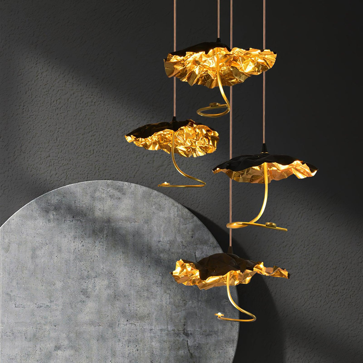 Aureate Cloud Brass Cluster żyrandol