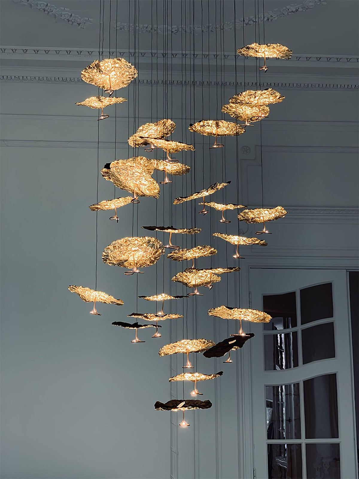 Aureate Cloud Brass Cluster żyrandol