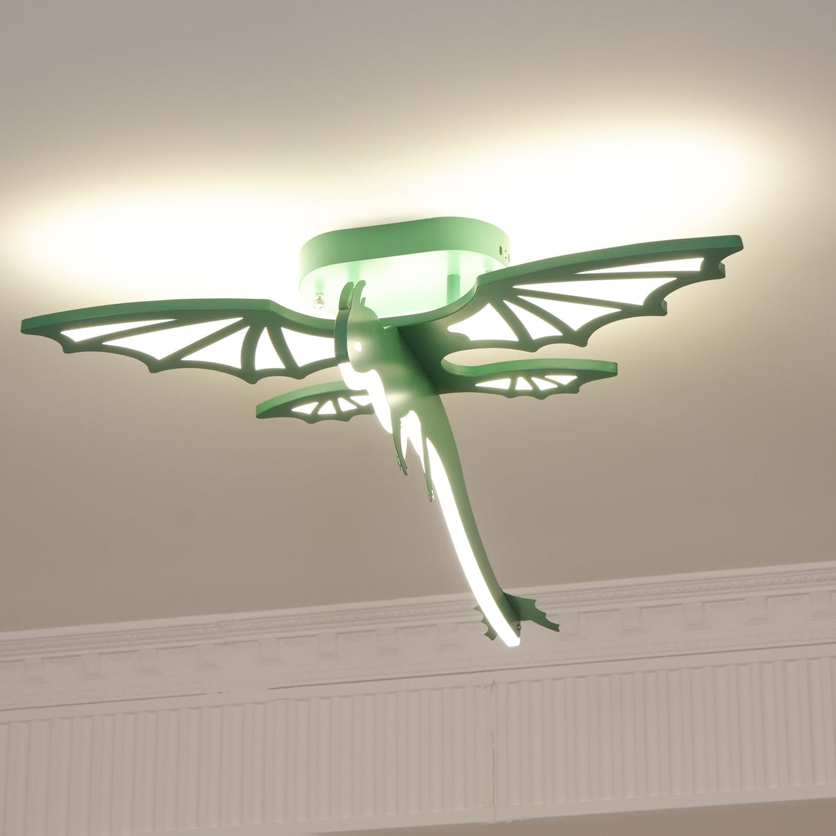 Miriora lampa sufitowa zielony Dinosaur LED