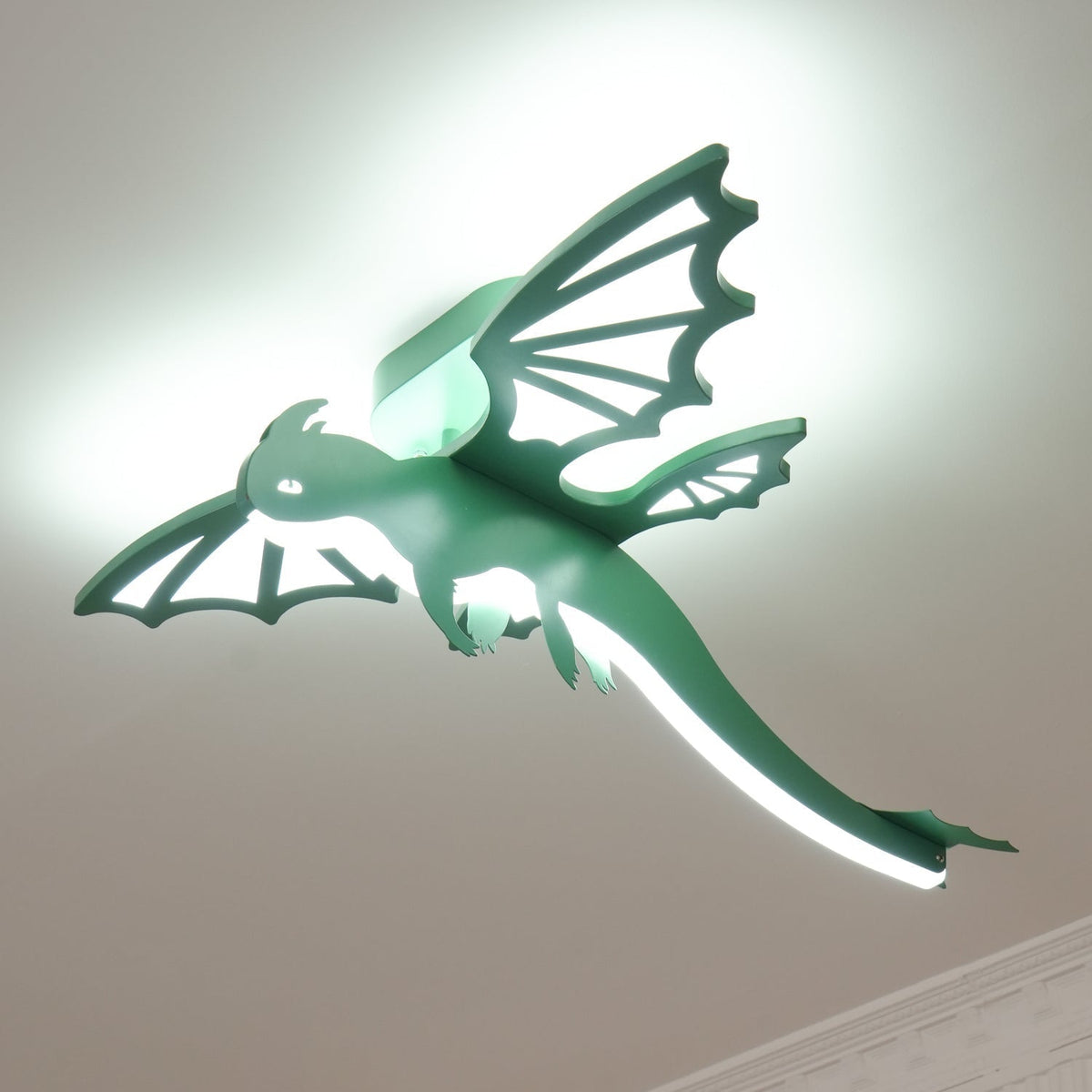 Miriora lampa sufitowa zielony Dinosaur LED