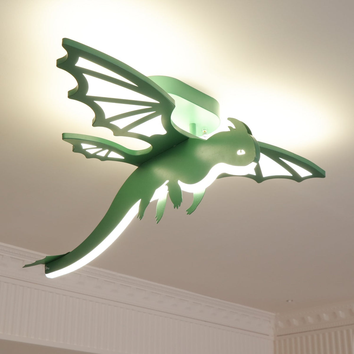 Miriora lampa sufitowa zielony Dinosaur LED