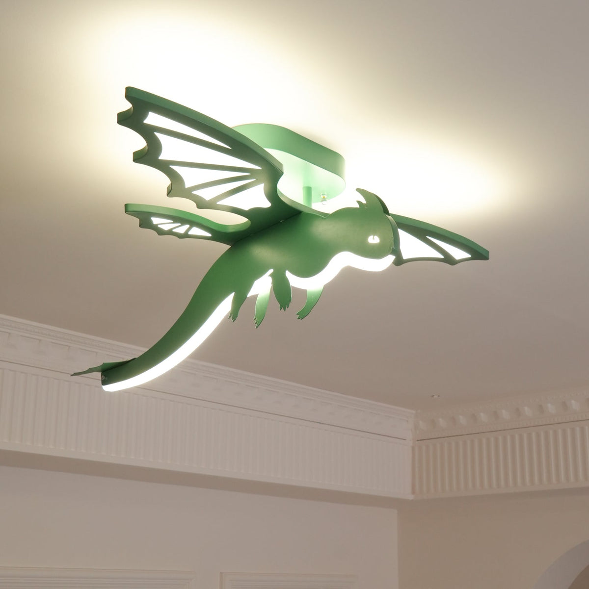 Miriora lampa sufitowa zielony Dinosaur LED
