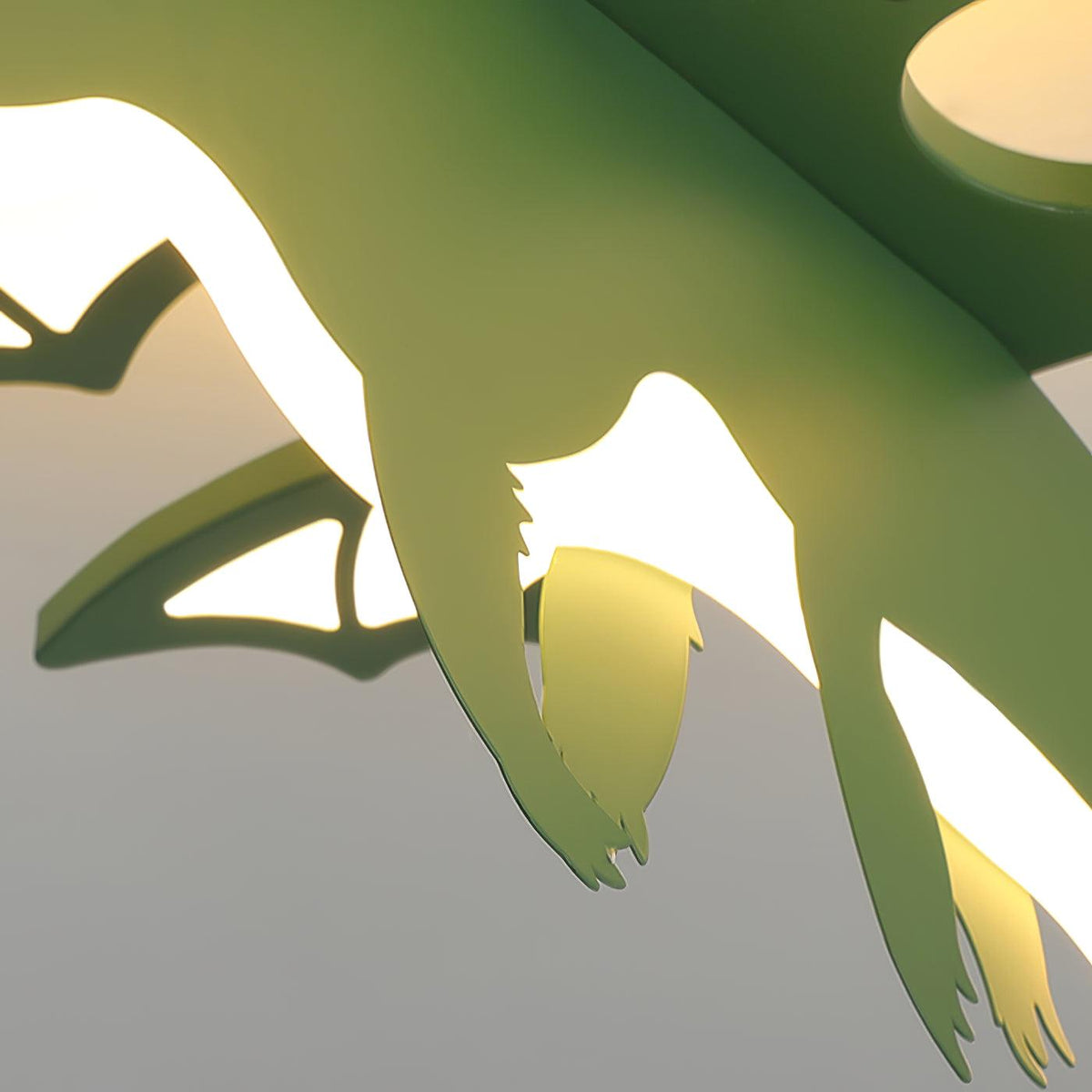 Miriora lampa sufitowa zielony Dinosaur LED