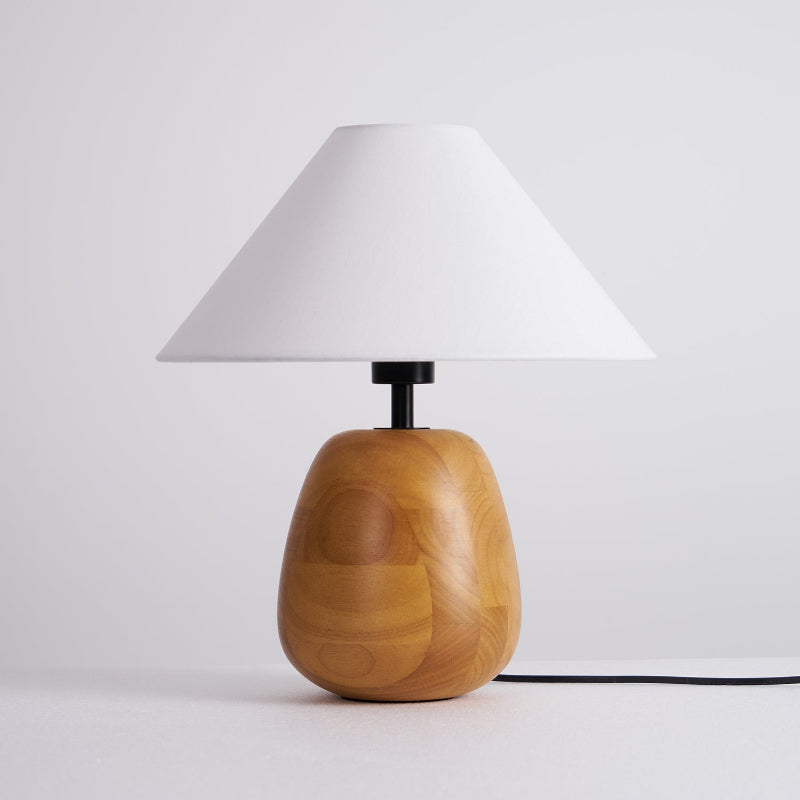 Lindenier drewniana lampa stołowa