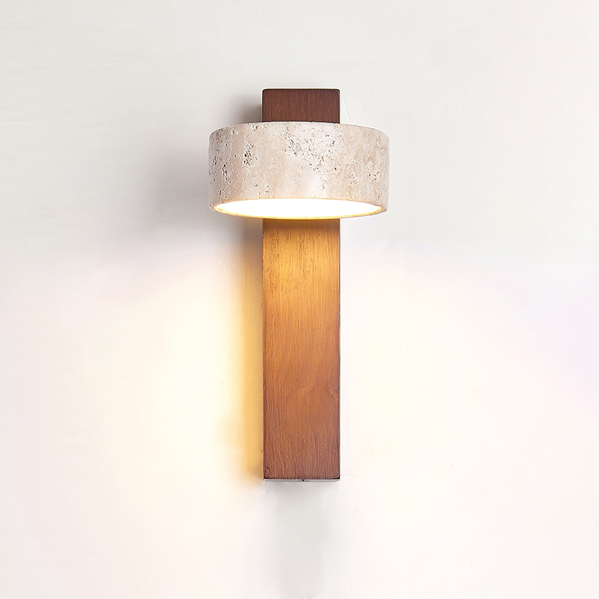 Tavalina Cylinder-Stack Travertine kinkiet