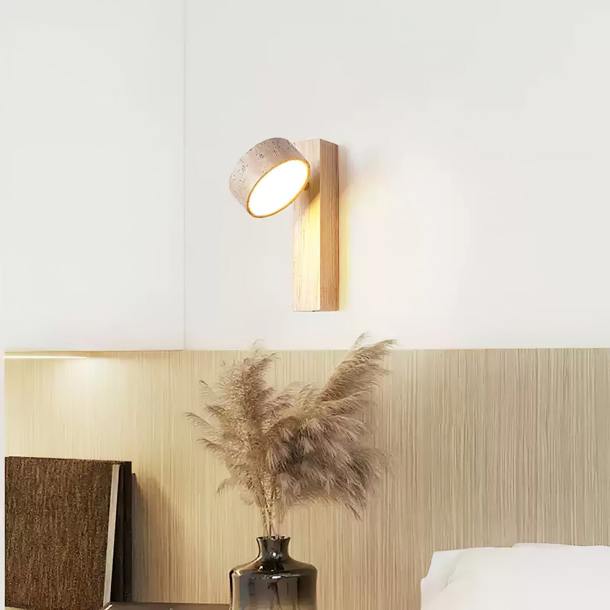 Tavalina Cylinder-Stack Travertine kinkiet