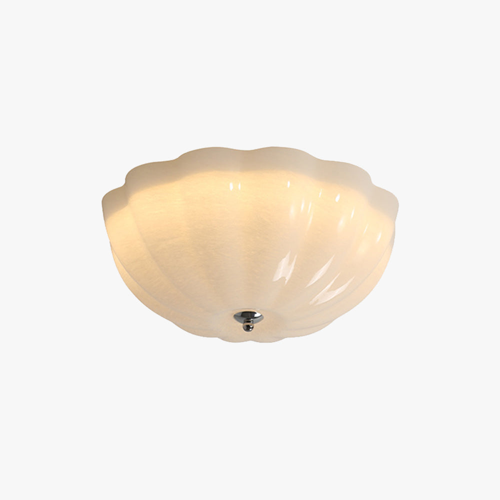 Arisha nowoczesna lampa sufitowa montowana bezpośrednio z LED w kolorze białym do sypialni