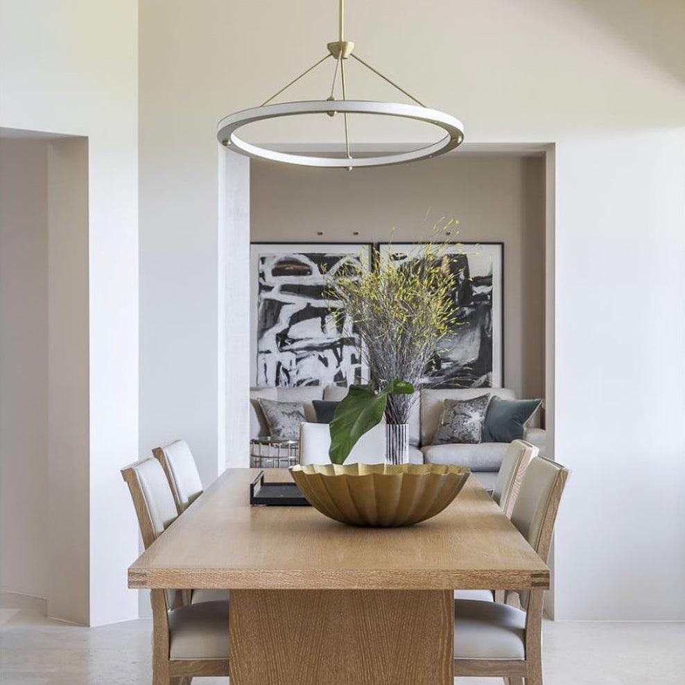 Jald minimalistyczna lampa wisząca w kształcie koła