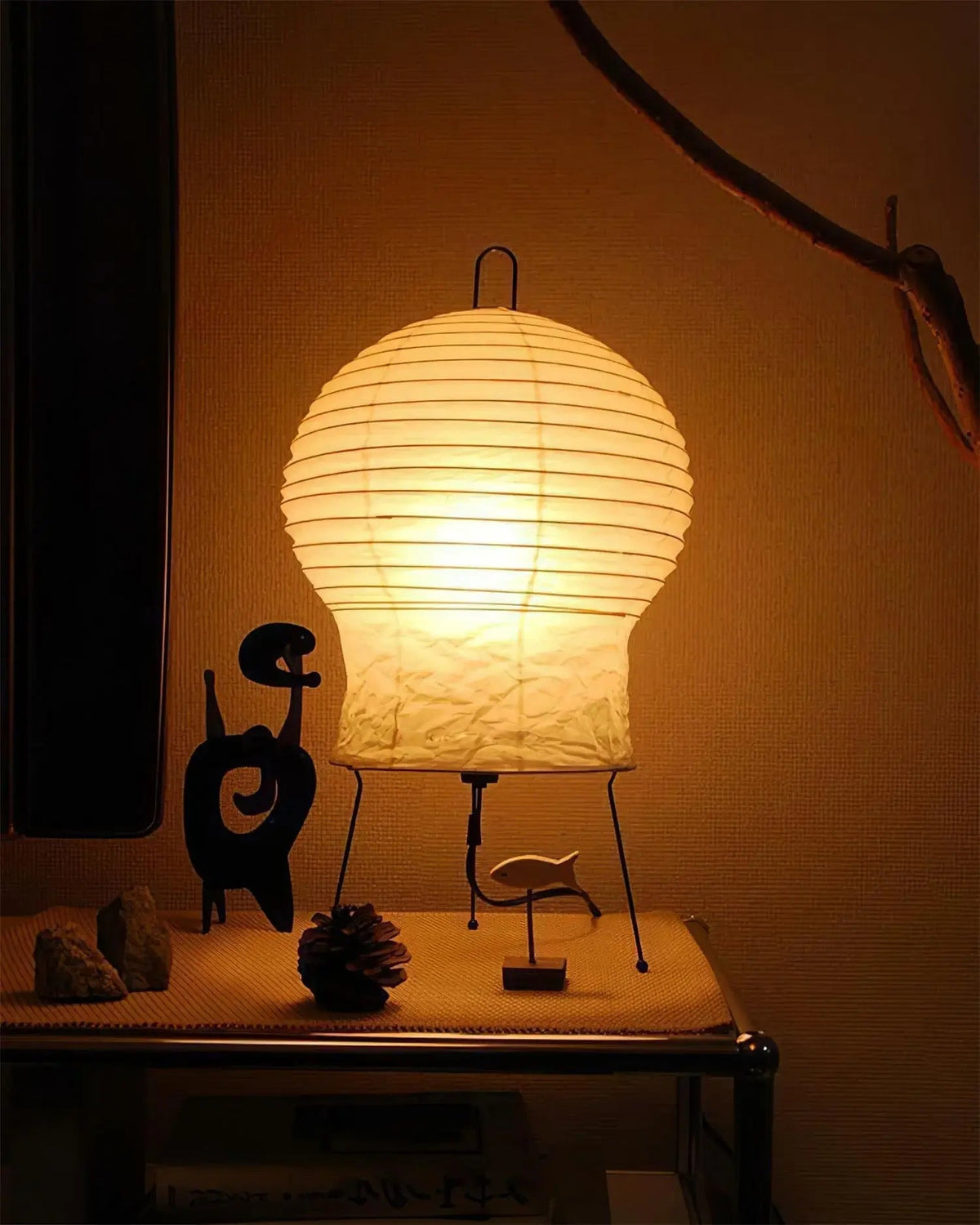 Nras lampa stołowa ze szkła