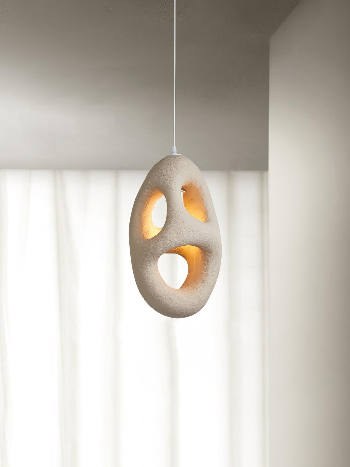 Evenu beżowa artystyczna lampa wisząca