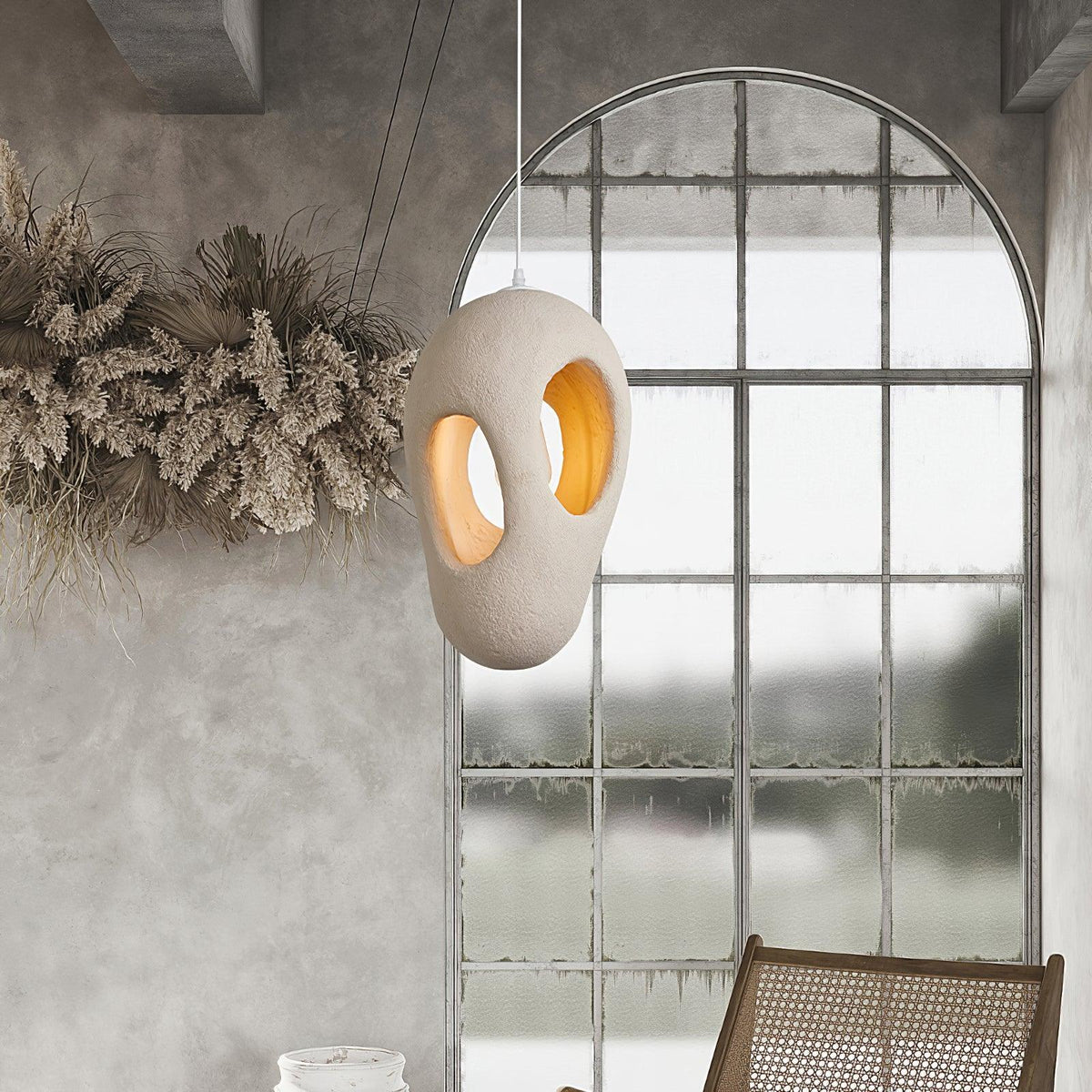 Evenu beżowa artystyczna lampa wisząca