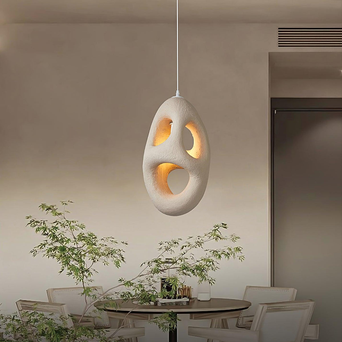 Evenu beżowa artystyczna lampa wisząca