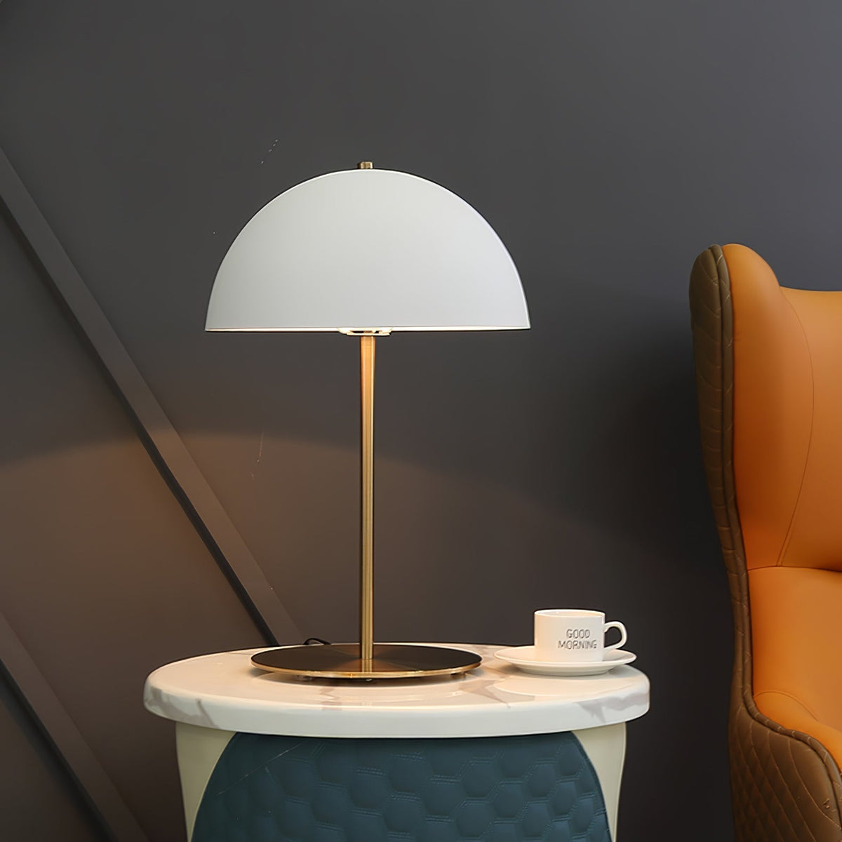 Brioth lampa stołowa ze szkła akrylowego w stylu skandynawskim