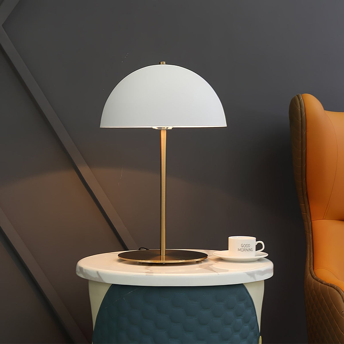 Brioth lampa stołowa ze szkła akrylowego w stylu skandynawskim