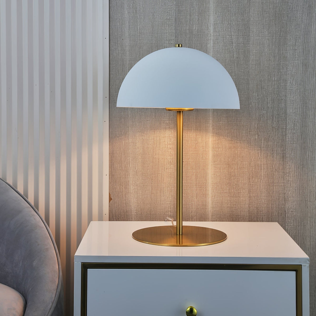Brioth lampa stołowa ze szkła akrylowego w stylu skandynawskim