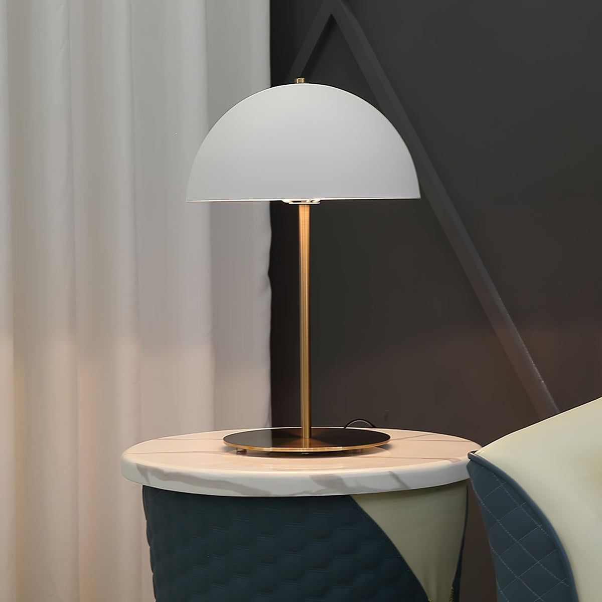 Brioth lampa stołowa ze szkła akrylowego w stylu skandynawskim
