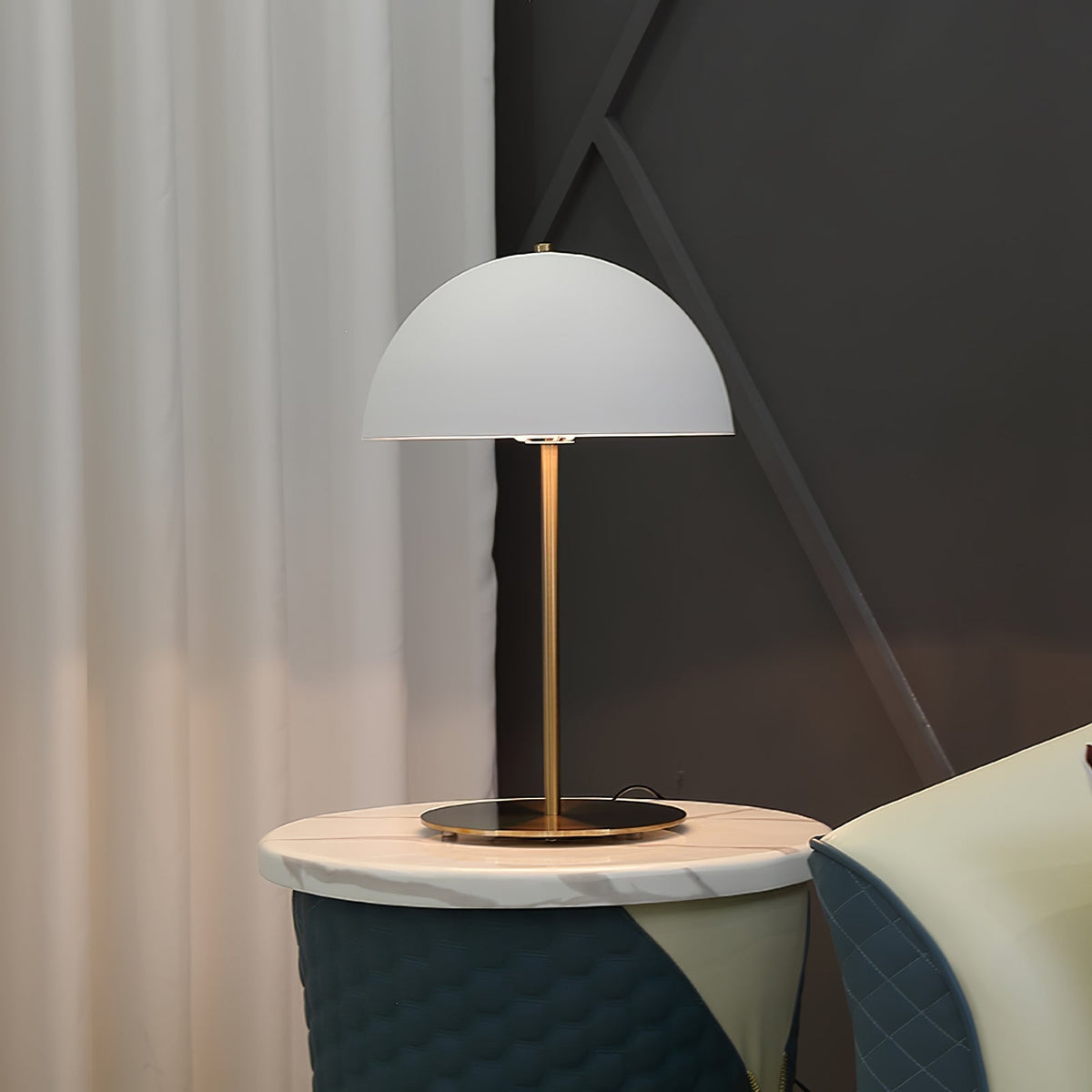 Brioth lampa stołowa ze szkła akrylowego w stylu skandynawskim
