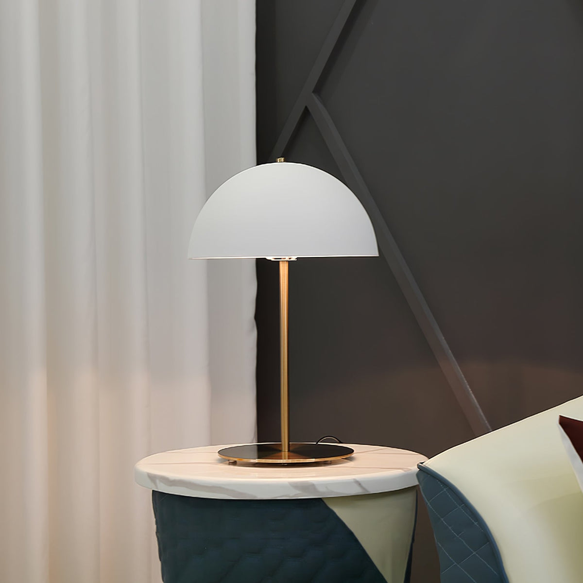Brioth lampa stołowa ze szkła akrylowego w stylu skandynawskim