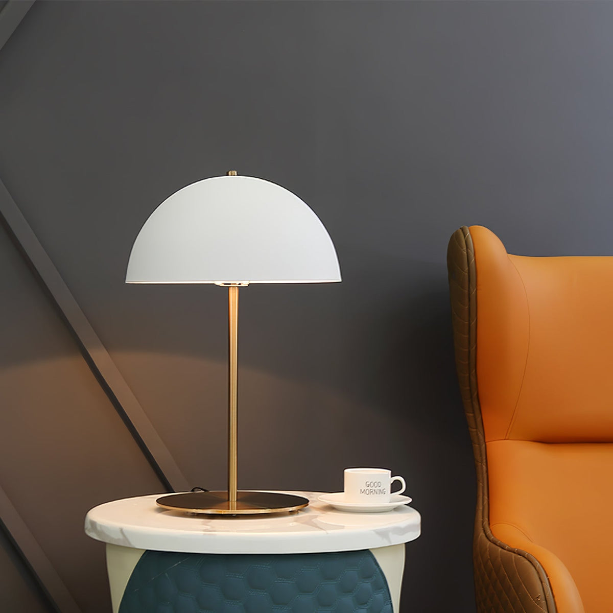 Brioth lampa stołowa ze szkła akrylowego w stylu skandynawskim