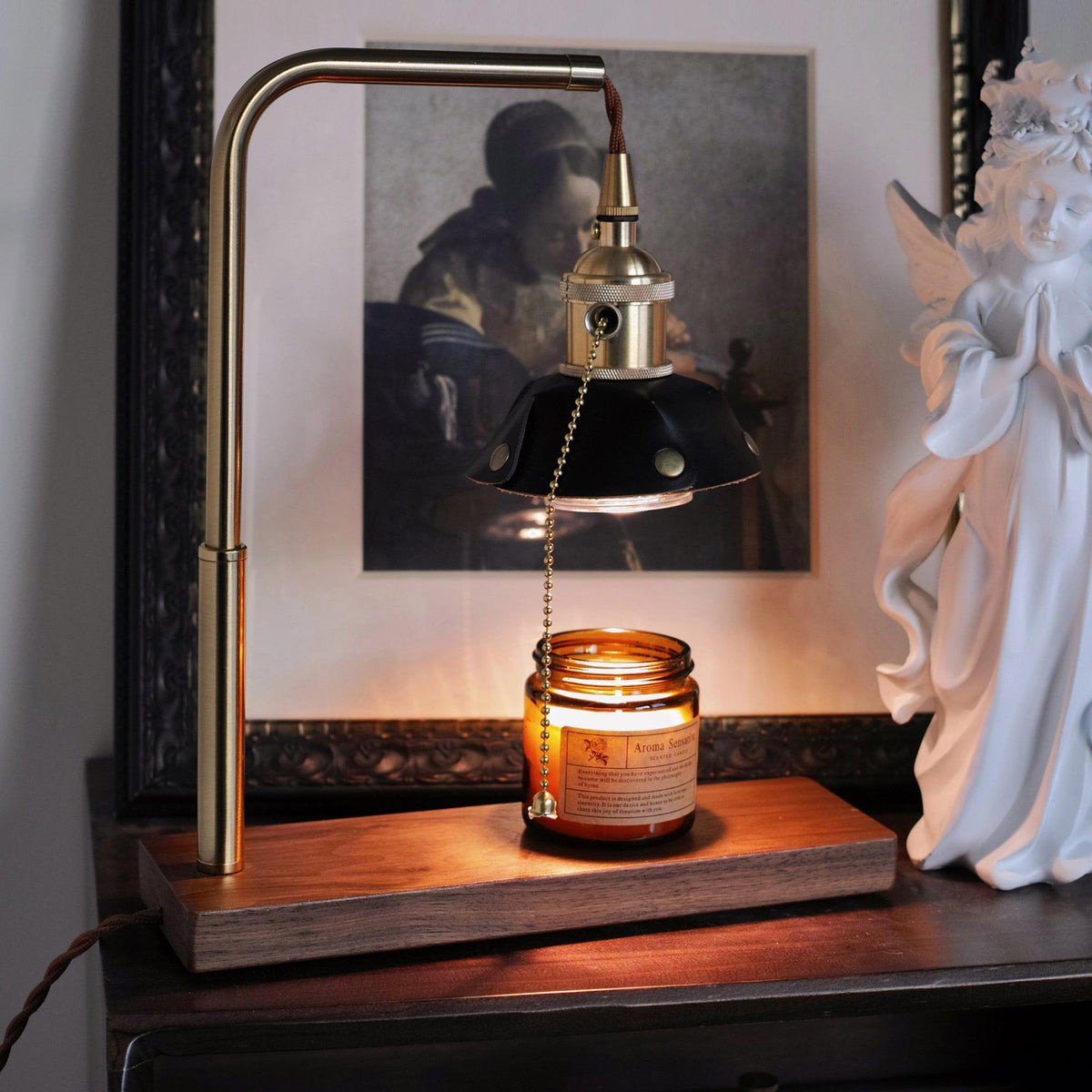 Clark nowoczesna lampa stołowa z drewna