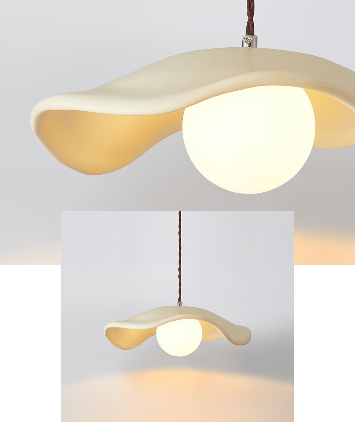 Fluid Organic Hats lampa wisząca ze szkła