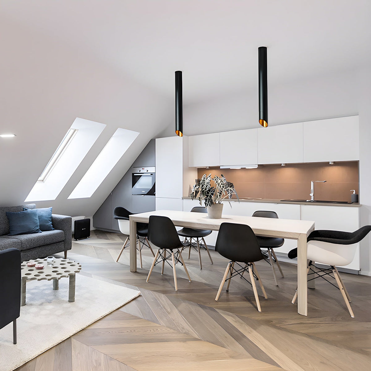 Mirinel nowoczesna minimalistyczna lampa sufitowa w rurze