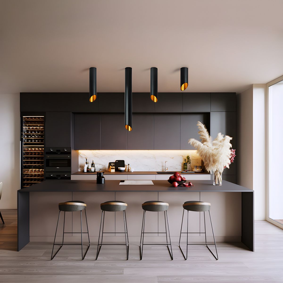 Mirinel nowoczesna minimalistyczna lampa sufitowa w rurze