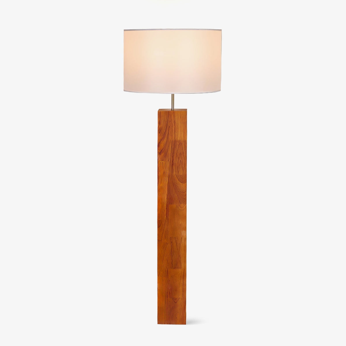 Timberline lampa stojąca z płótna i drewna
