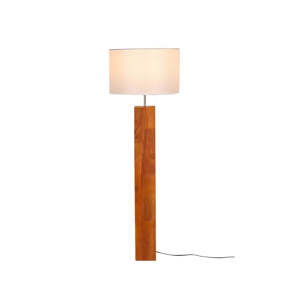 Timberline lampa stojąca z płótna i drewna