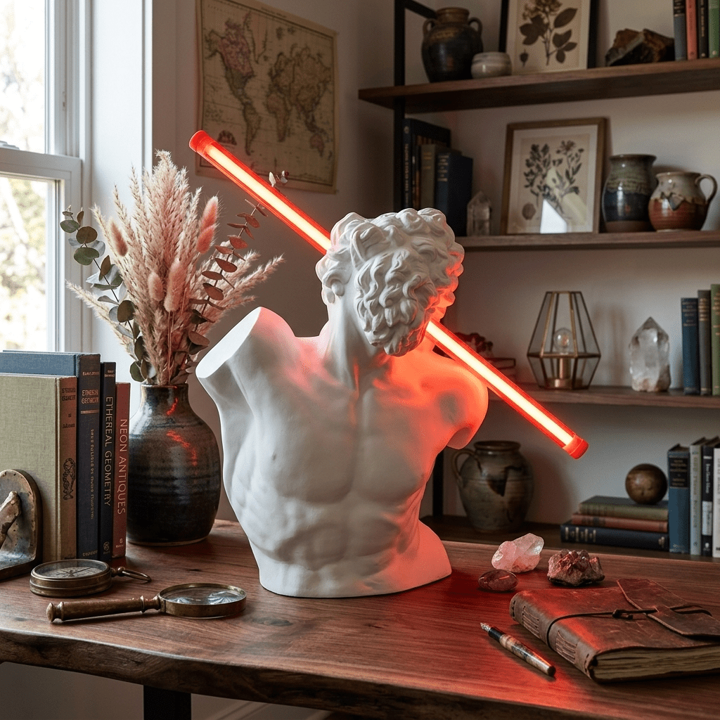 Cassius rzeźbiona lampa stołowa