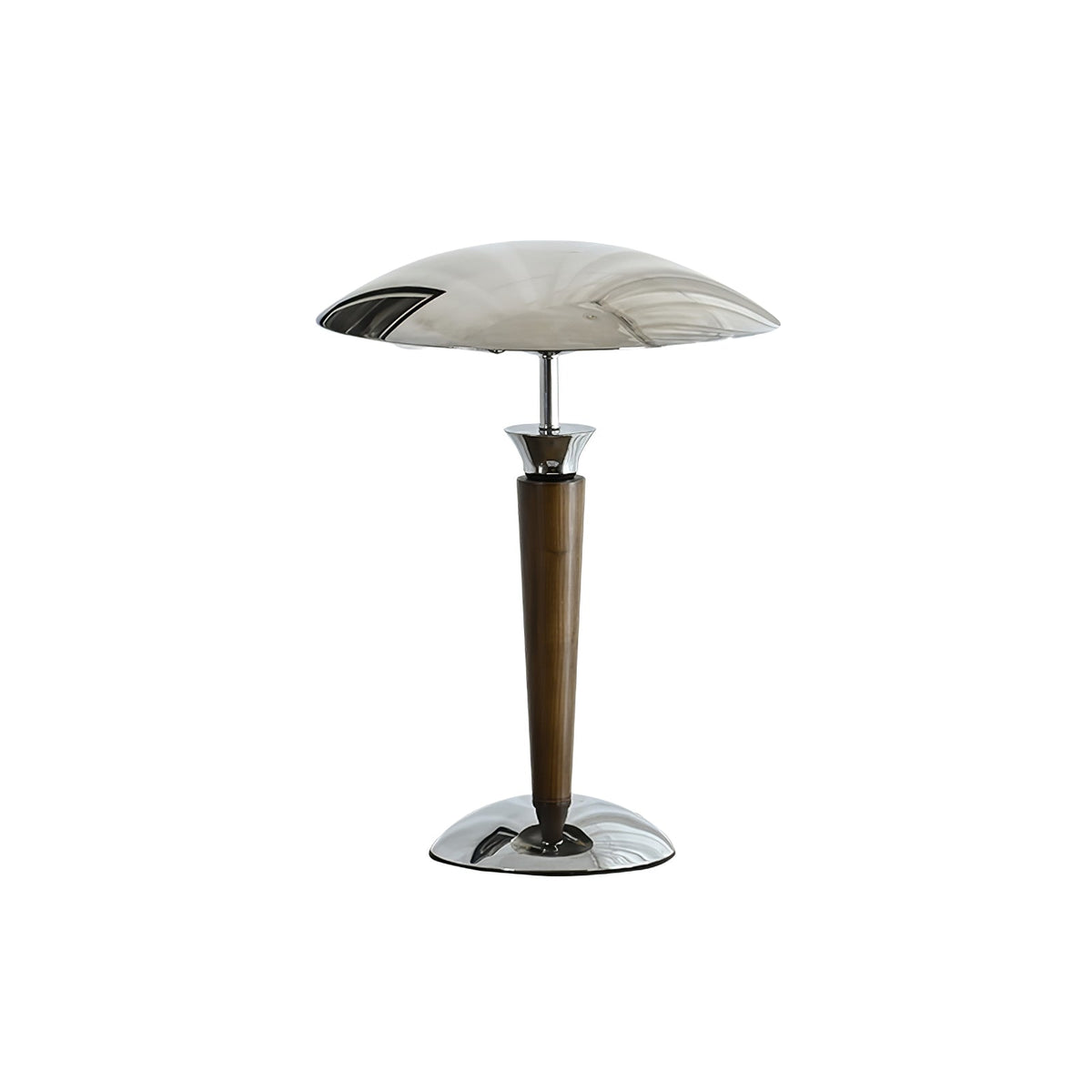 Orion Luxe lampa stołowa w stylu minimalistycznym ze szkła i drewna