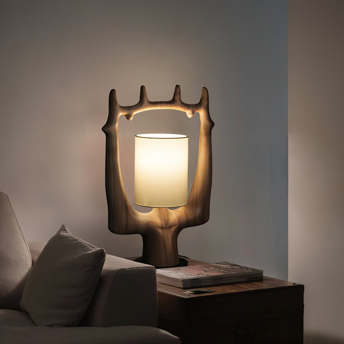 Roise Nature drewniana lampa stołowa