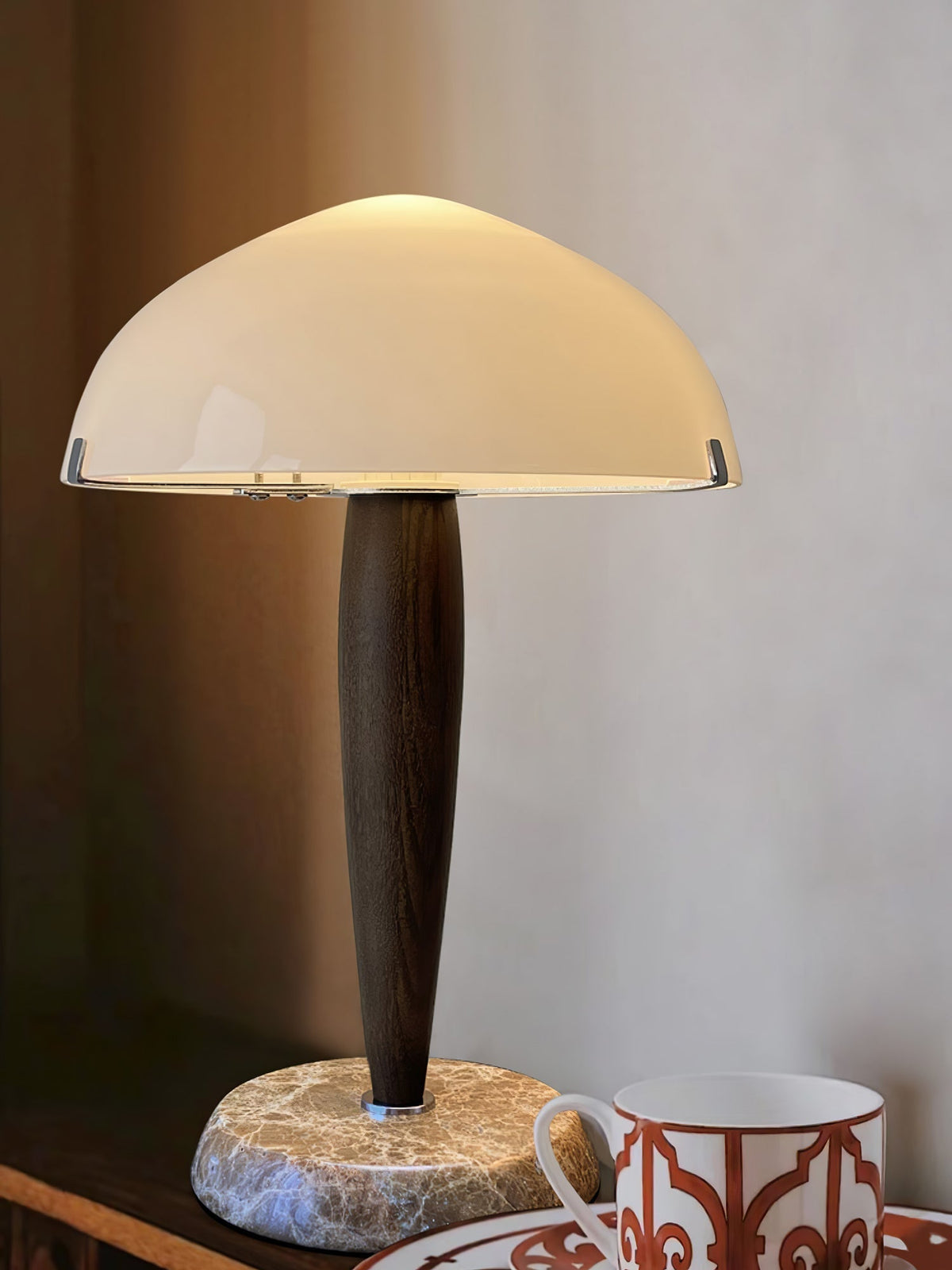 Emerson drewniana lampa stołowa