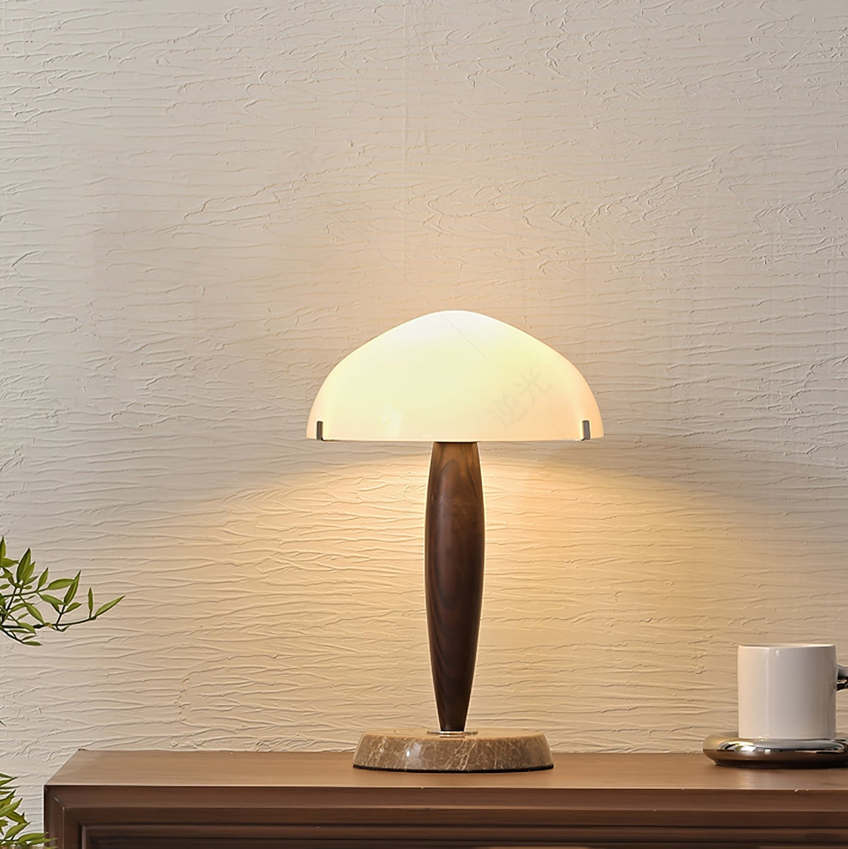 Emerson drewniana lampa stołowa