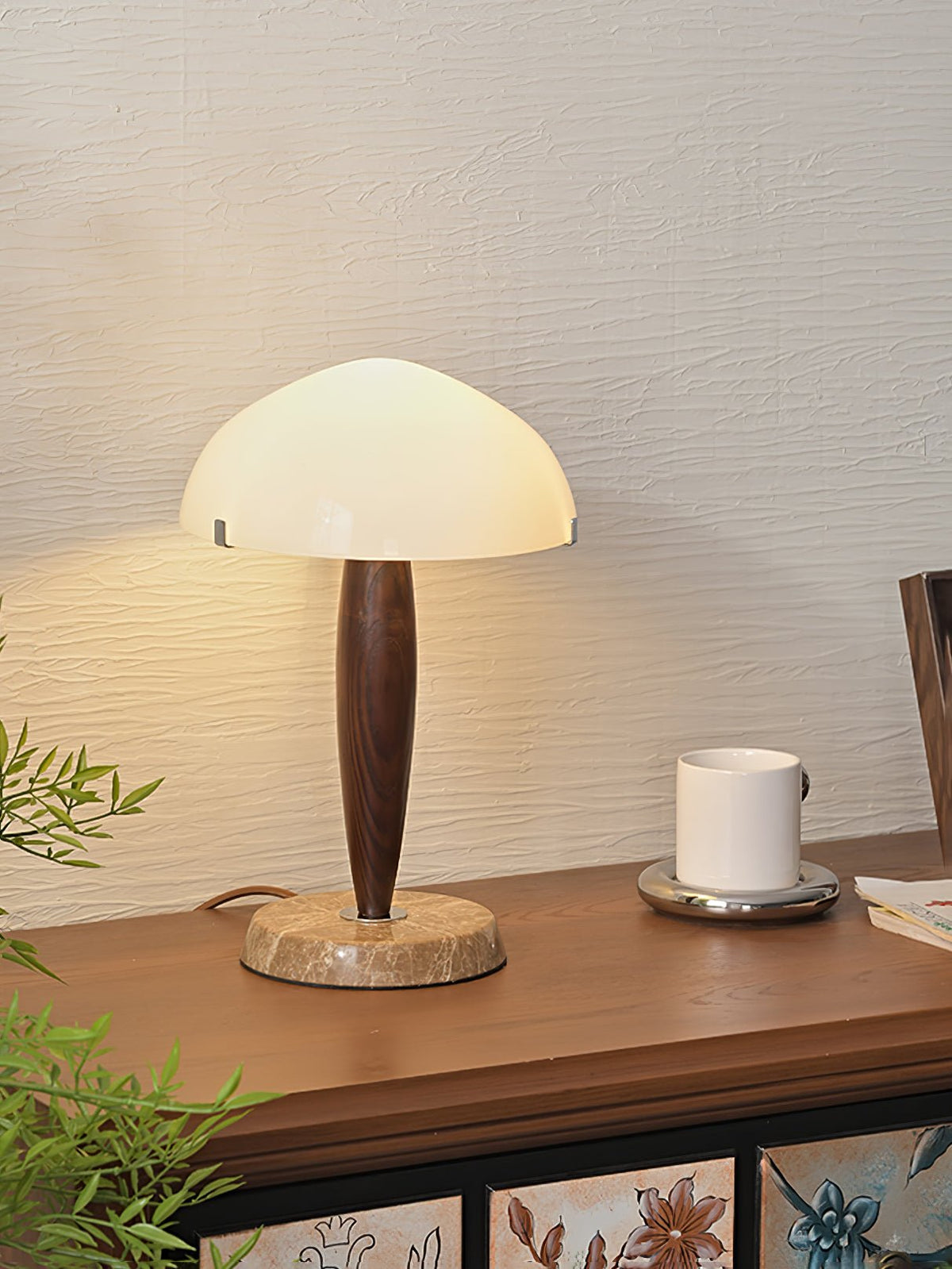 Emerson drewniana lampa stołowa