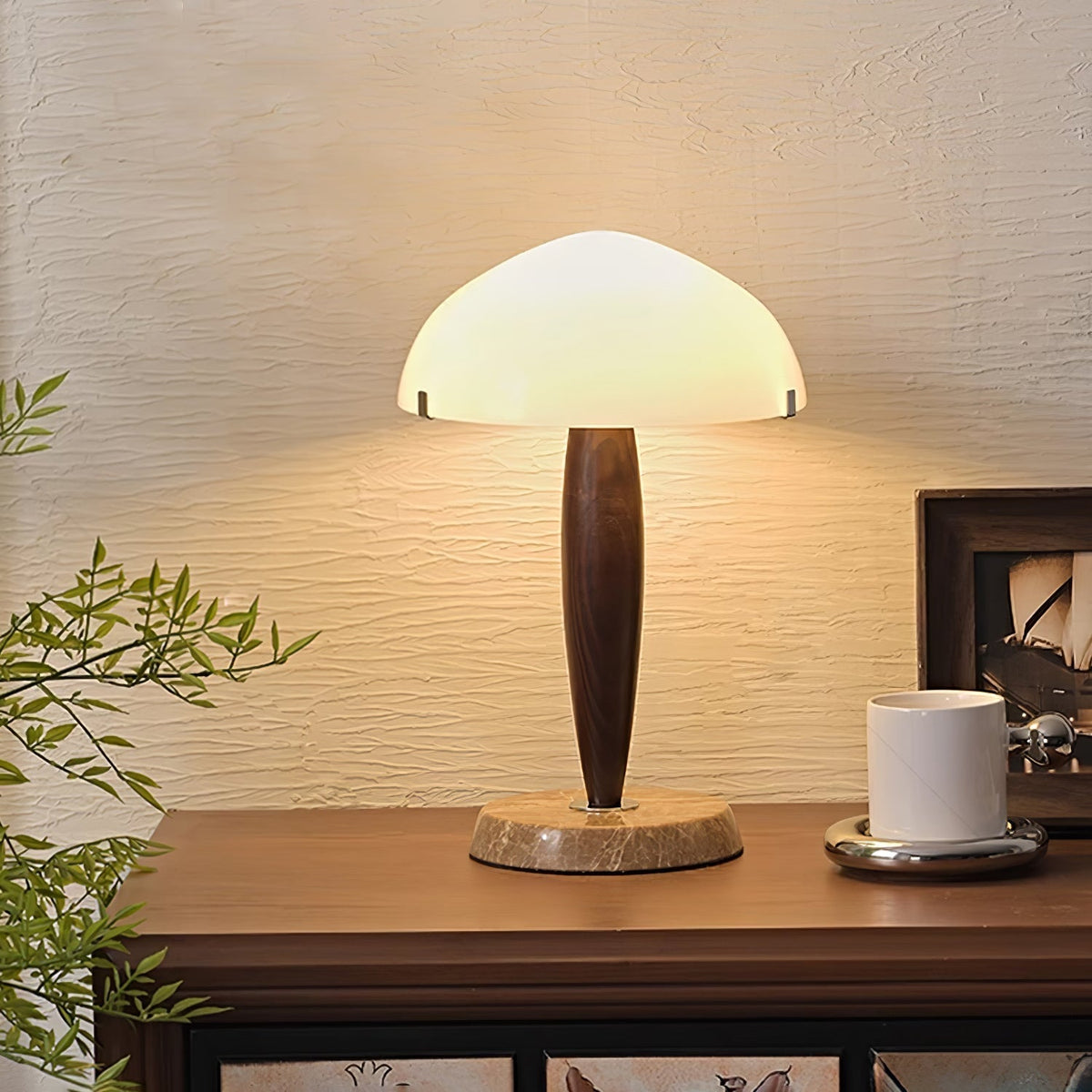 Emerson drewniana lampa stołowa