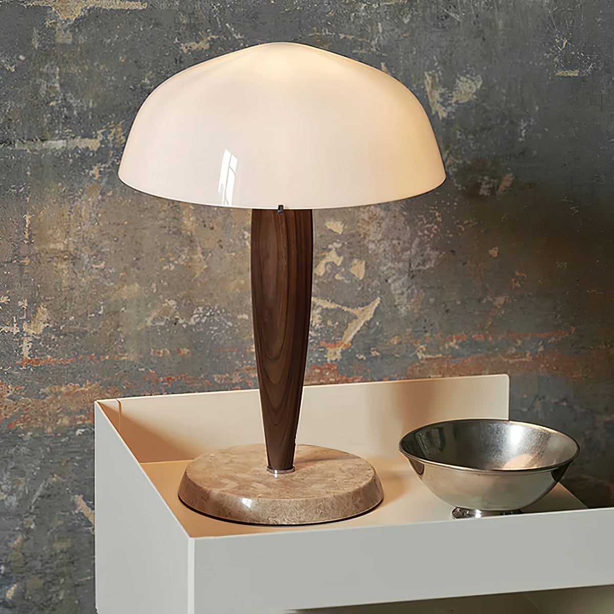 Emerson drewniana lampa stołowa