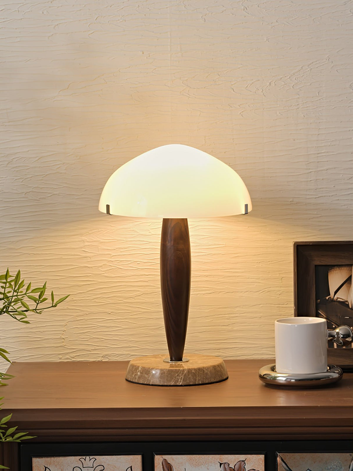 Emerson drewniana lampa stołowa
