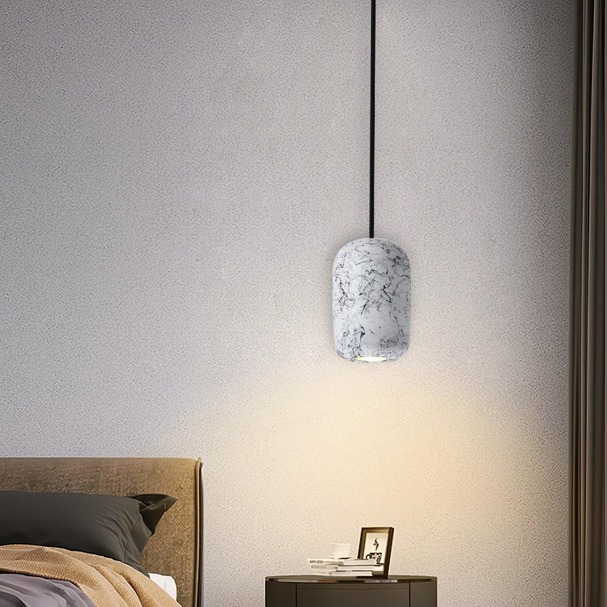 Marble nowoczesny żyrandol wiszący w stylu cementowym