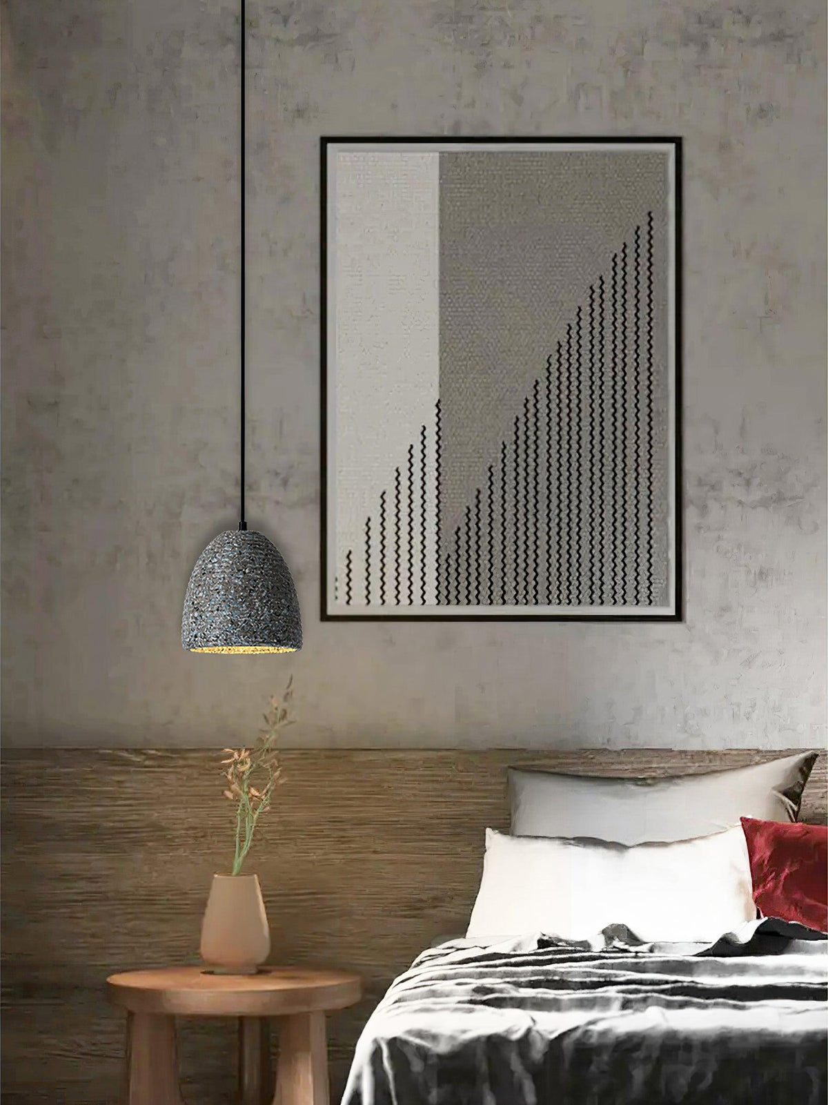 Marble nowoczesny żyrandol wiszący w stylu cementowym