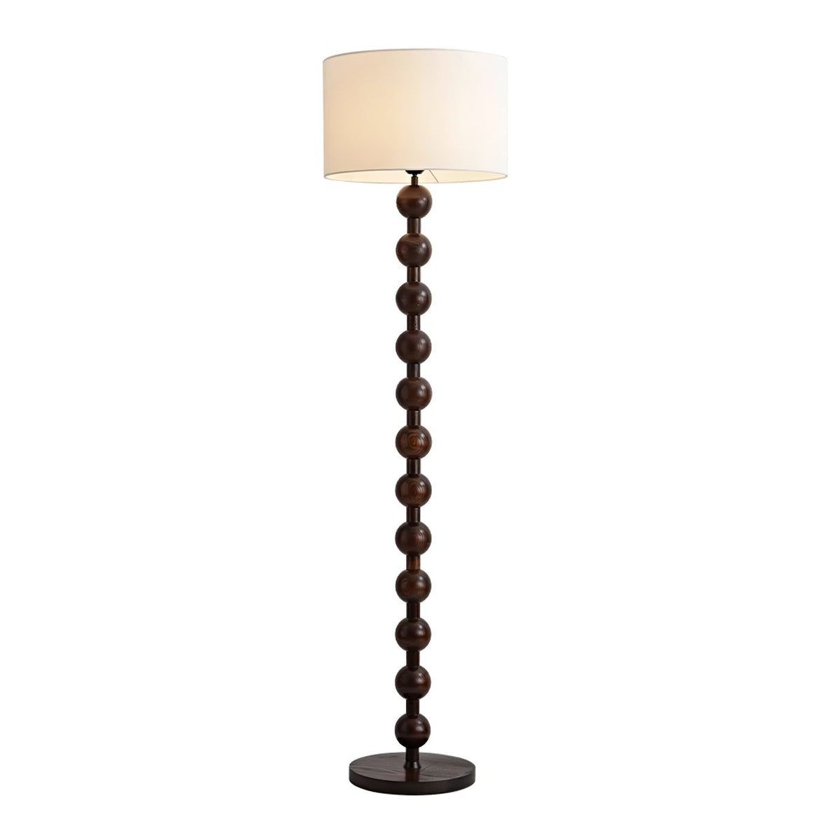 Paston lampa stojąca ze szkła i płótna